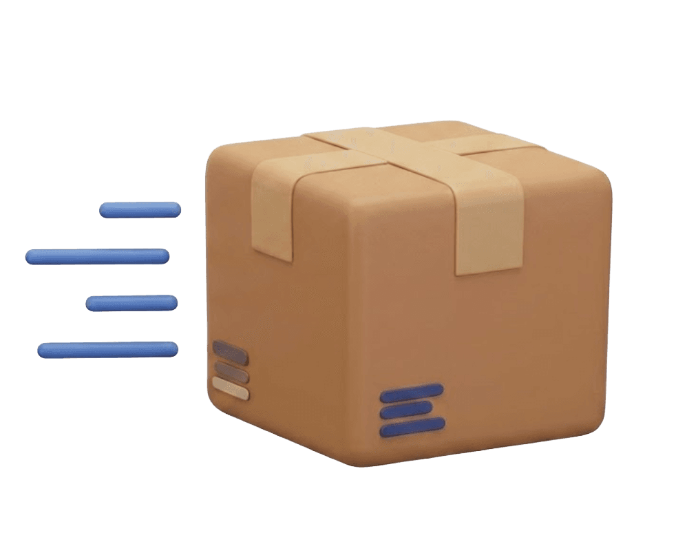 3D shipping box